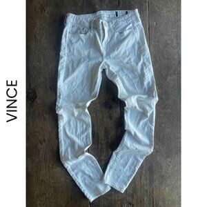 Vince I  Riley Skinny White Stripe Jeans I  Size 26